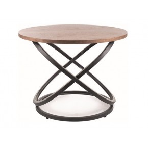 Стол журнальный SIGNAL EOS D орех/черный